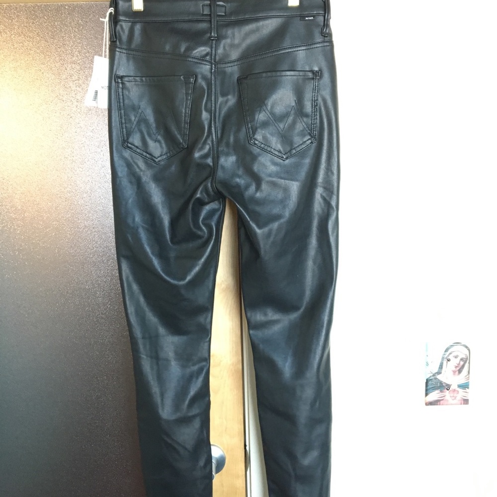 Mother Vegan Leather Swooner Pant NWT - Picture 3 of 4